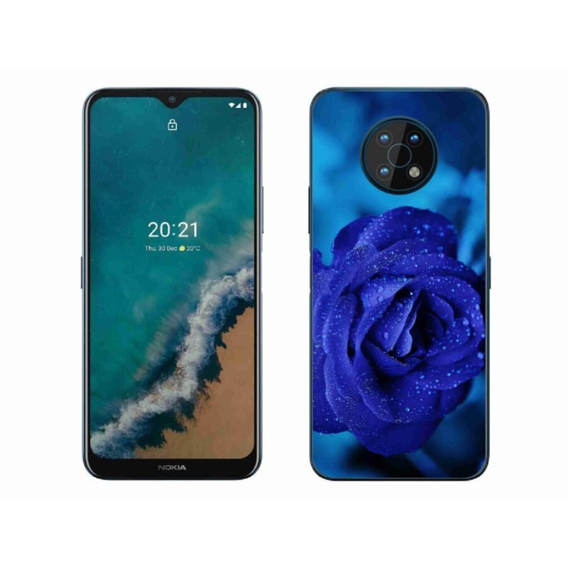 Gelový obal mmCase na mobil Nokia G50 - modrá růže
