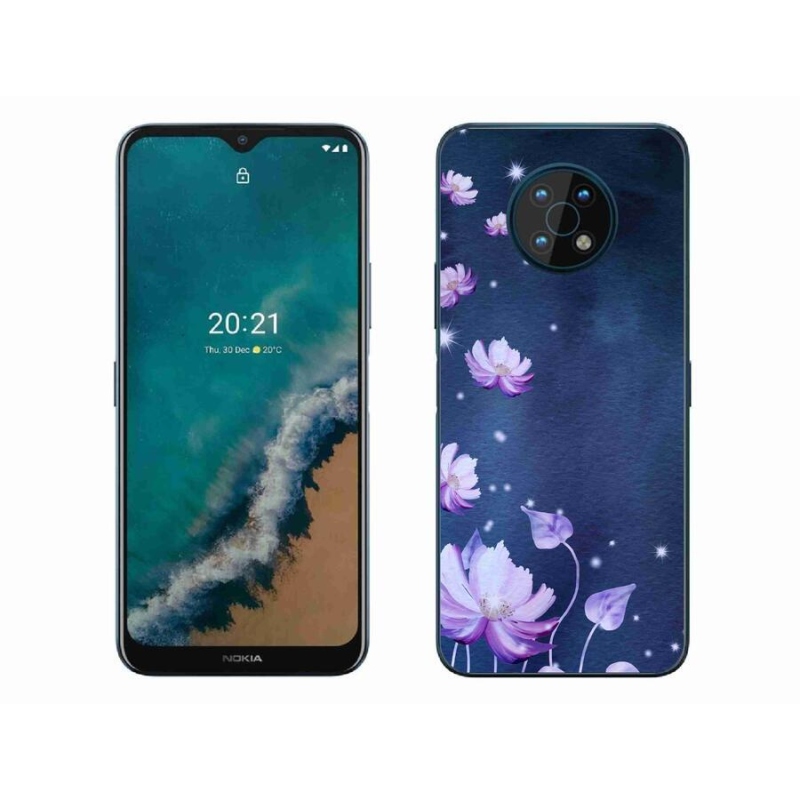 Gelový obal mmCase na mobil Nokia G50 - padající květy