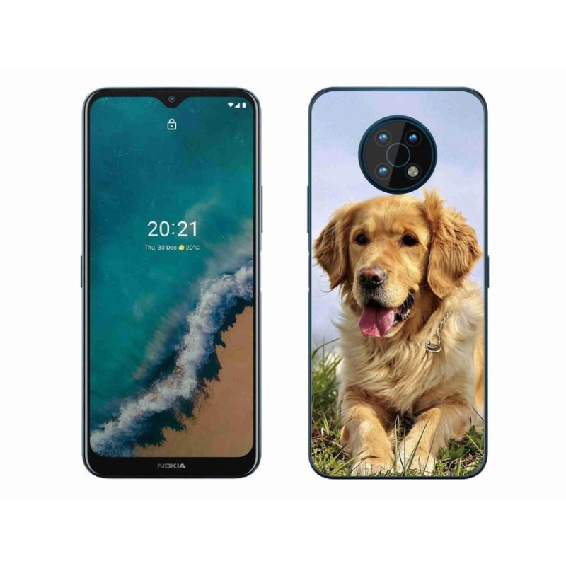 Gelový obal mmCase na mobil Nokia G50 - zlatý retrívr