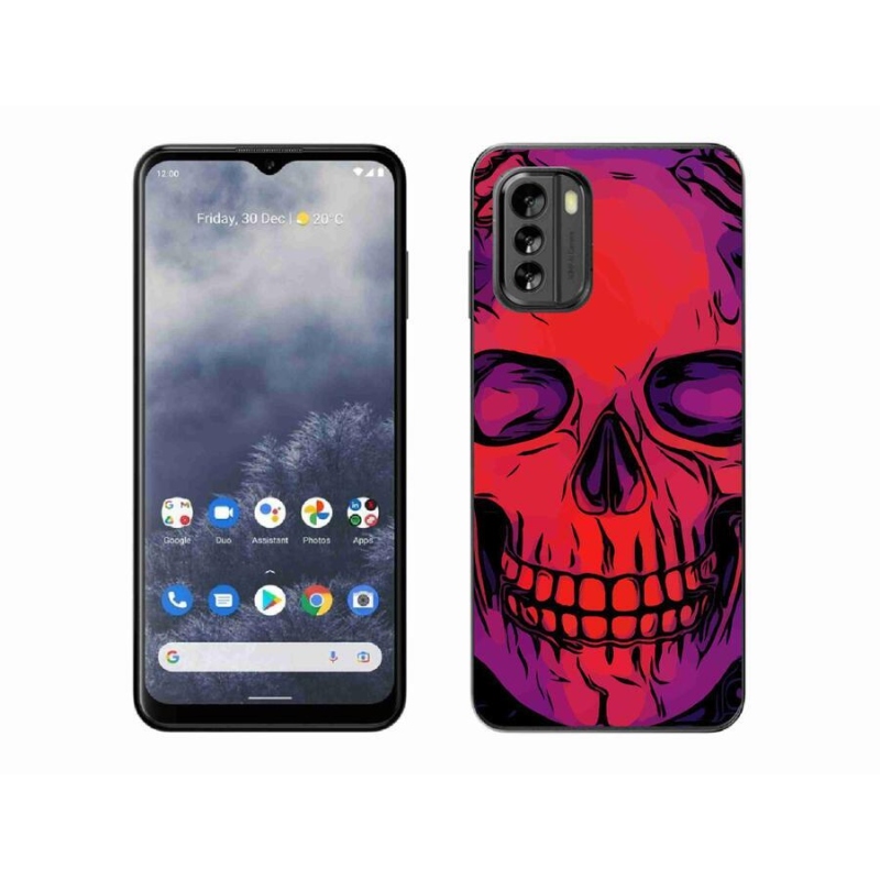 Gelový obal mmCase na mobil Nokia G60 5G - lebka