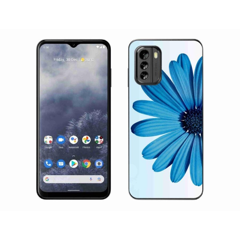 Gelový obal mmCase na mobil Nokia G60 5G - modrá kopretina