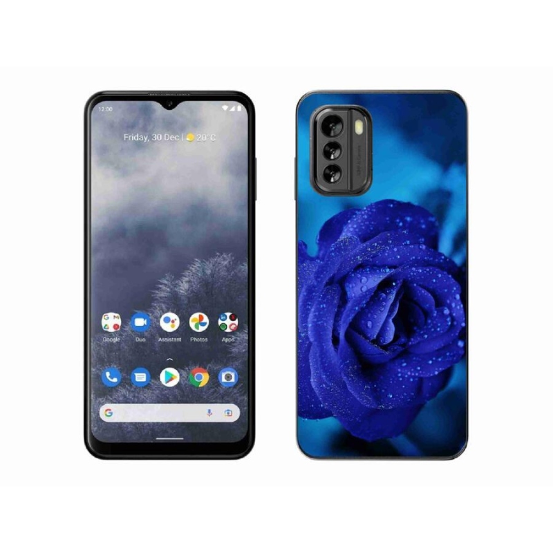 Gelový obal mmCase na mobil Nokia G60 5G - modrá růže