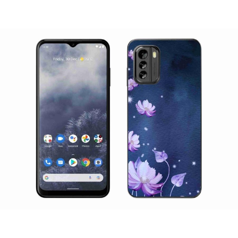 Gelový obal mmCase na mobil Nokia G60 5G - padající květy