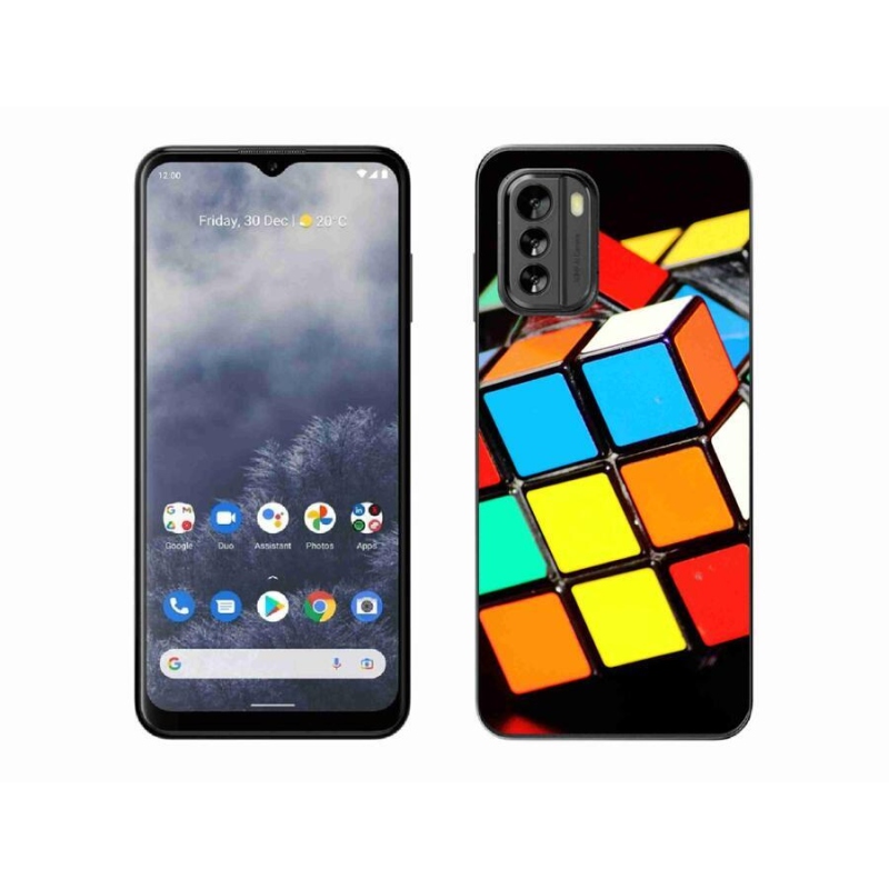 Gelový obal mmCase na mobil Nokia G60 5G - rubikova kostka