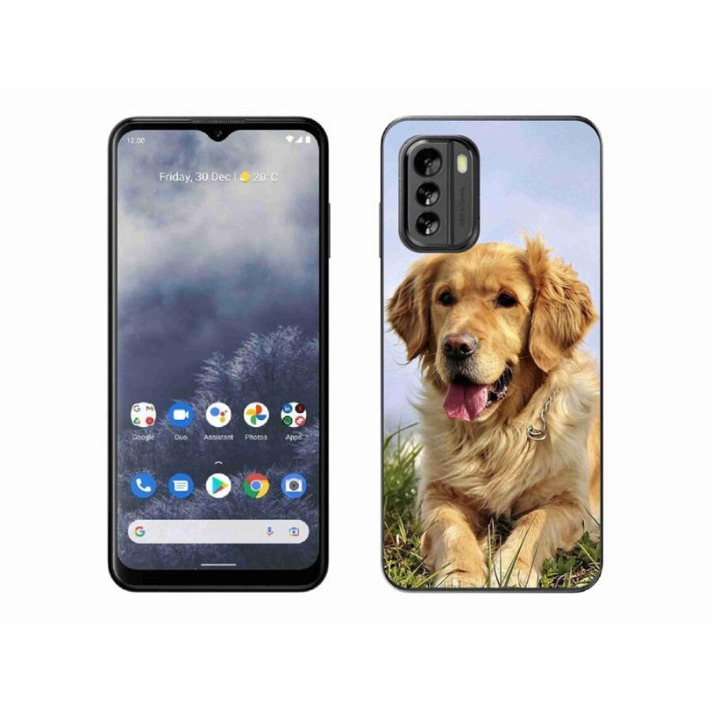 Gelový obal mmCase na mobil Nokia G60 5G - zlatý retrívr