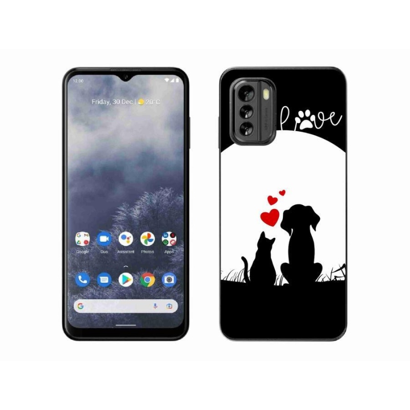 Gelový obal mmCase na mobil Nokia G60 5G - zvířecí láska