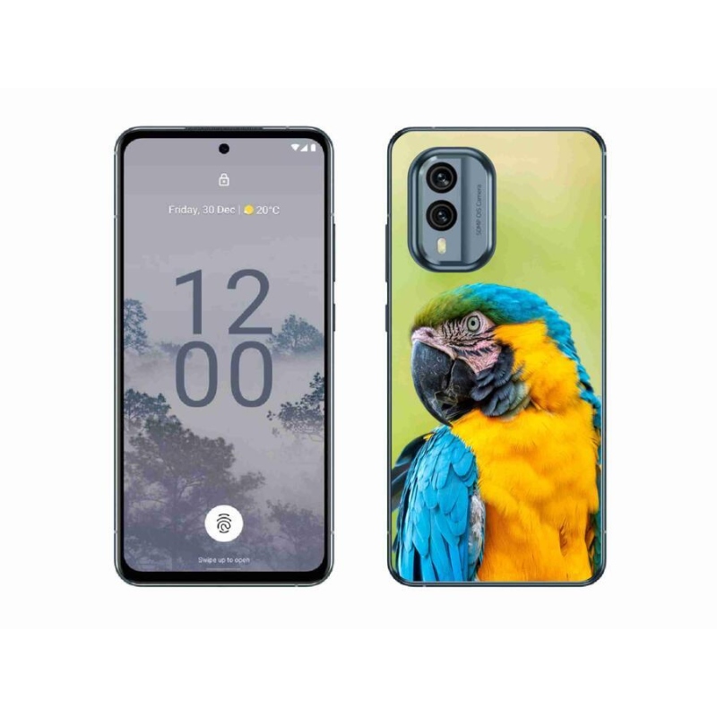 Gelový obal mmCase na mobil Nokia X30 5G - papoušek ara 2
