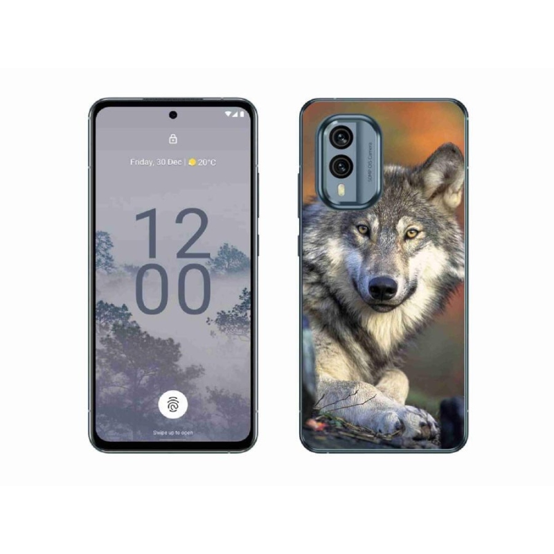 Gelový obal mmCase na mobil Nokia X30 5G - vlk