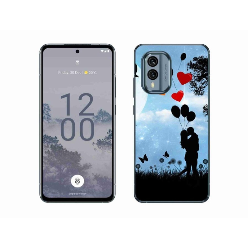 Gelový obal mmCase na mobil Nokia X30 5G - zamilovaný pár