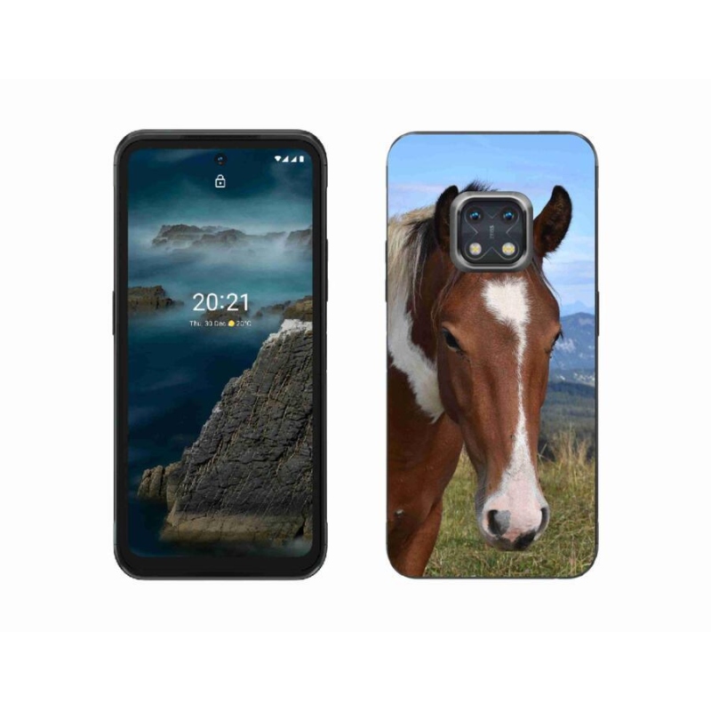 Gelový obal mmCase na mobil Nokia XR20 - hnědý kůň