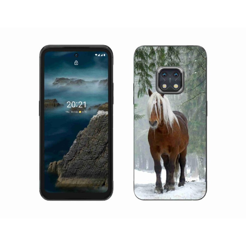 Gelový obal mmCase na mobil Nokia XR20 - kůň v lese