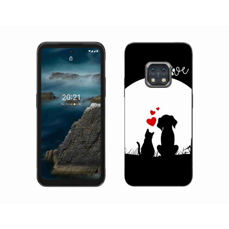 Gelový obal mmCase na mobil Nokia XR20 - zvířecí láska
