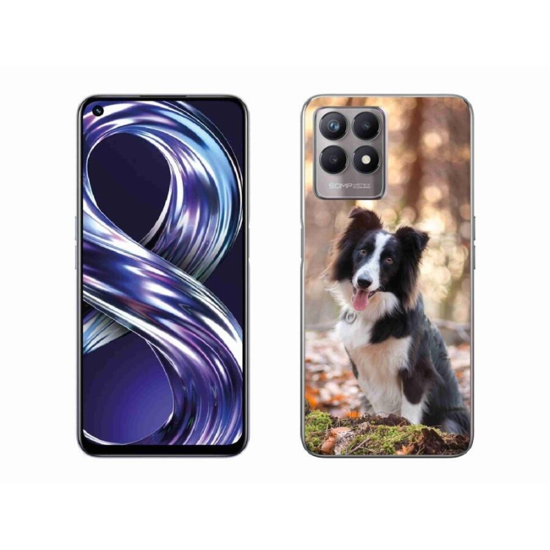 Gelový obal mmCase na mobil Realme 8i - border kolie 1