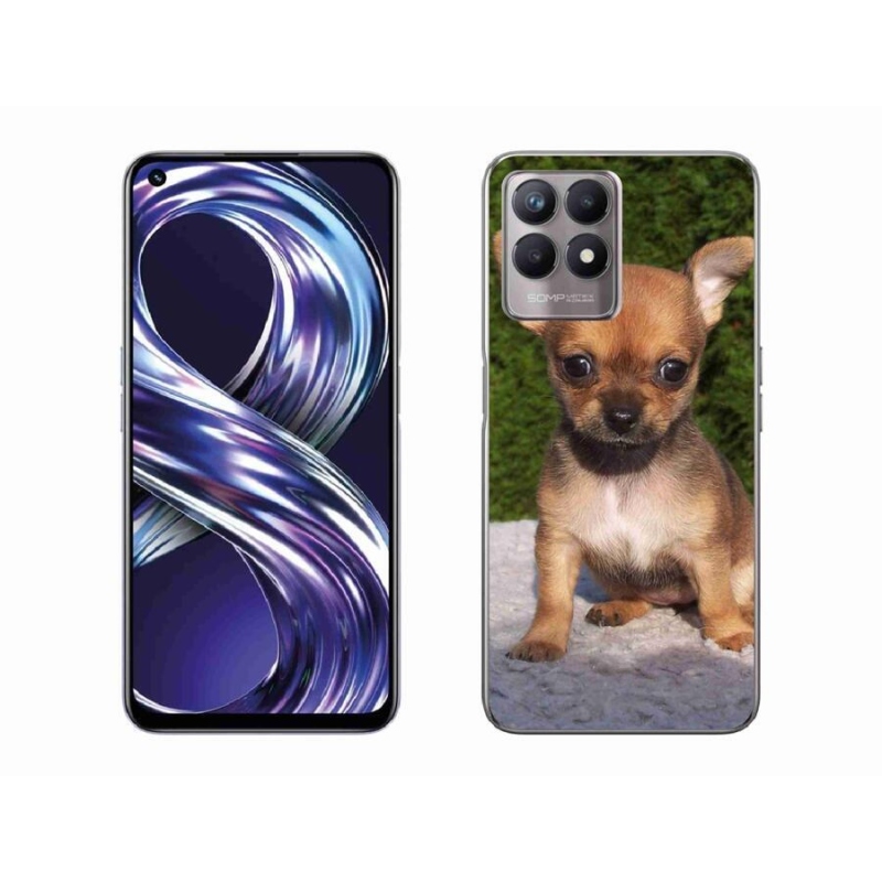 Gelový obal mmCase na mobil Realme 8i - čivava 3