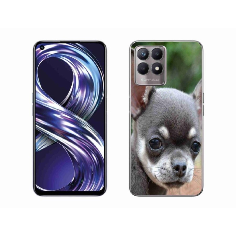 Gelový obal mmCase na mobil Realme 8i - čivava