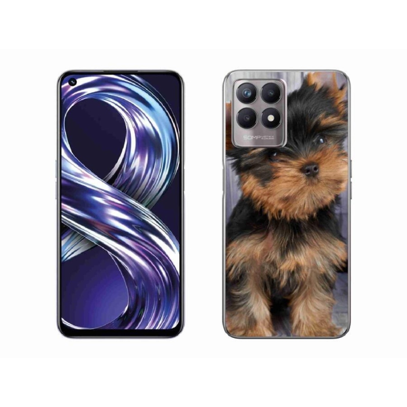 Gelový obal mmCase na mobil Realme 8i - jorkšír 9