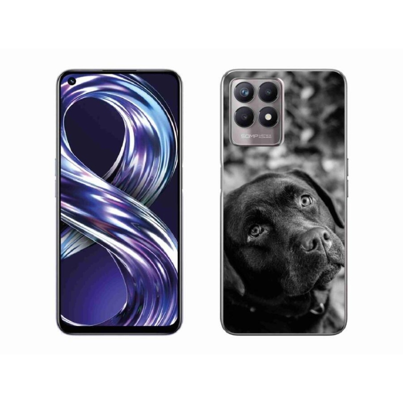 Gelový obal mmCase na mobil Realme 8i - labrador