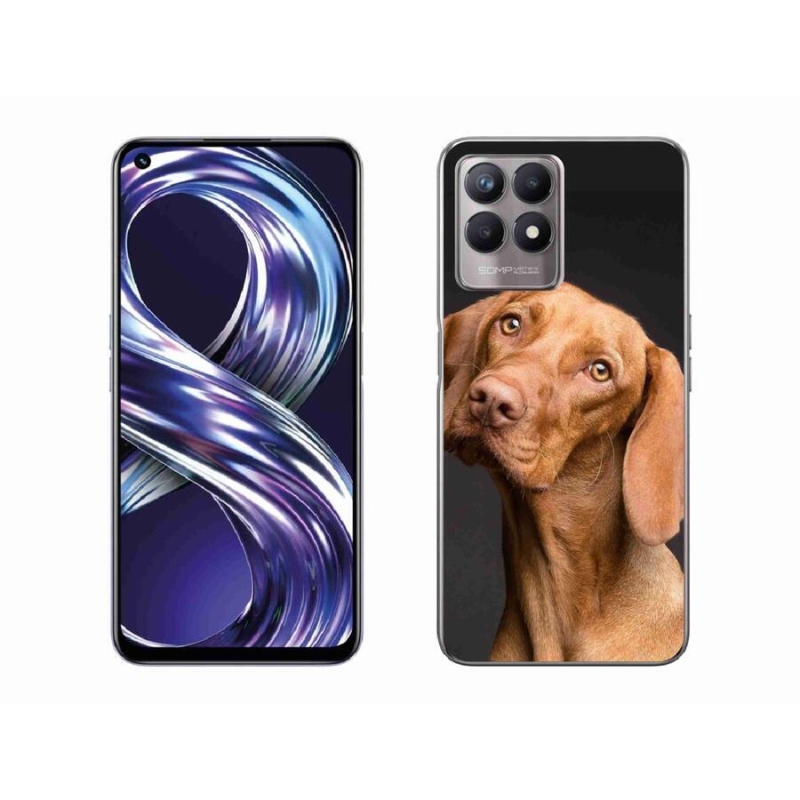 Gelový obal mmCase na mobil Realme 8i - maďarský ohař