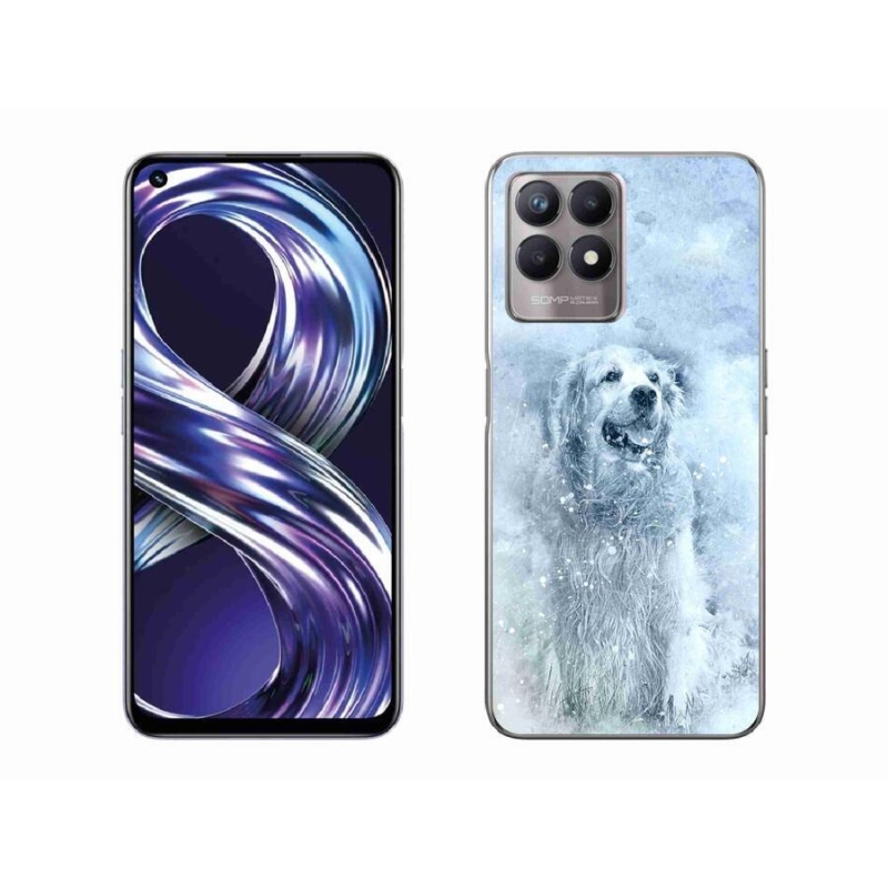 Gelový obal mmCase na mobil Realme 8i - retrívr