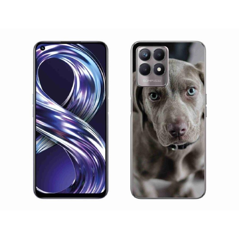 Gelový obal mmCase na mobil Realme 8i - výmarský ohař