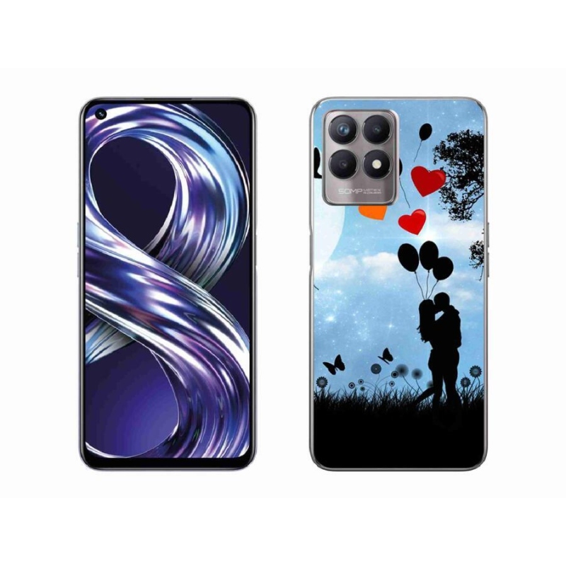 Gelový obal mmCase na mobil Realme 8i - zamilovaný pár