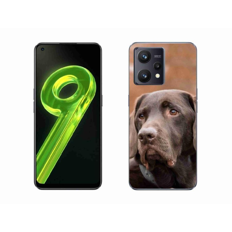 Gelový obal mmCase na mobil Realme 9 4G - hnědý labrador
