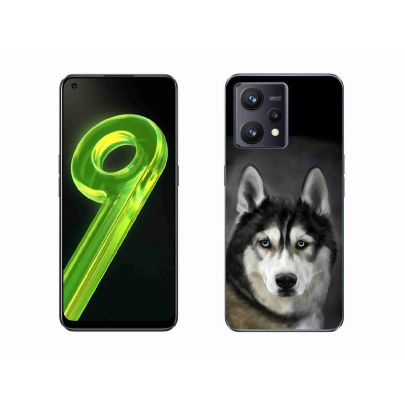 Gelový obal mmCase na mobil Realme 9 4G - husky