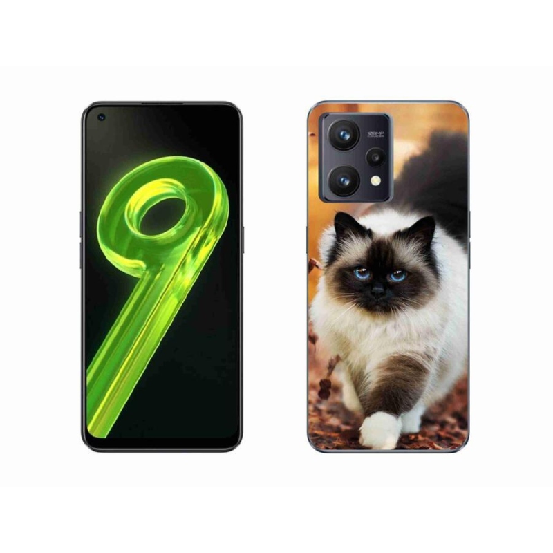 Gelový obal mmCase na mobil Realme 9 4G - kočka