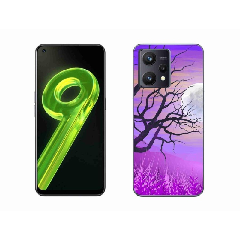 Gelový obal mmCase na mobil Realme 9 4G - kreslený opadaný strom