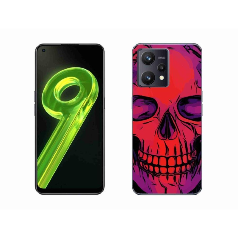 Gelový obal mmCase na mobil Realme 9 4G - lebka