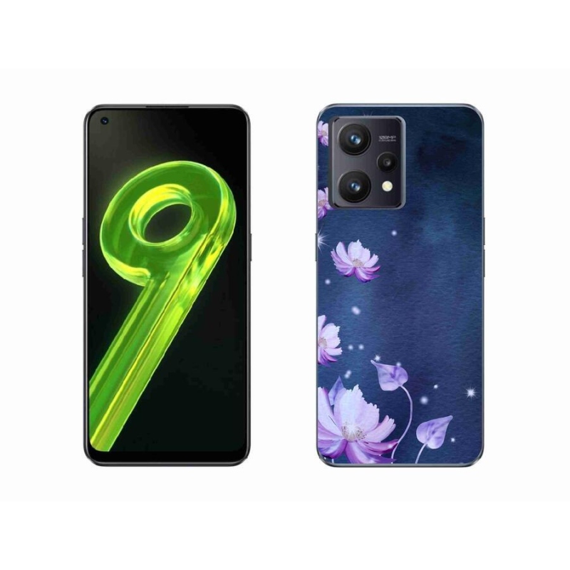 Gelový obal mmCase na mobil Realme 9 4G - padající květy