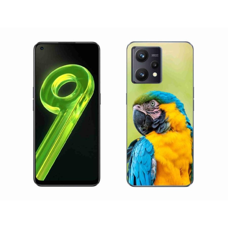 Gelový obal mmCase na mobil Realme 9 4G - papoušek ara 2