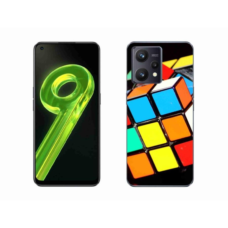 Gelový obal mmCase na mobil Realme 9 4G - rubikova kostka
