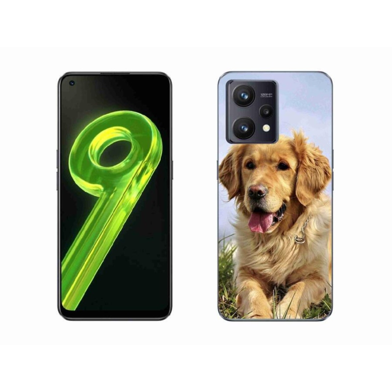 Gelový obal mmCase na mobil Realme 9 4G - zlatý retrívr