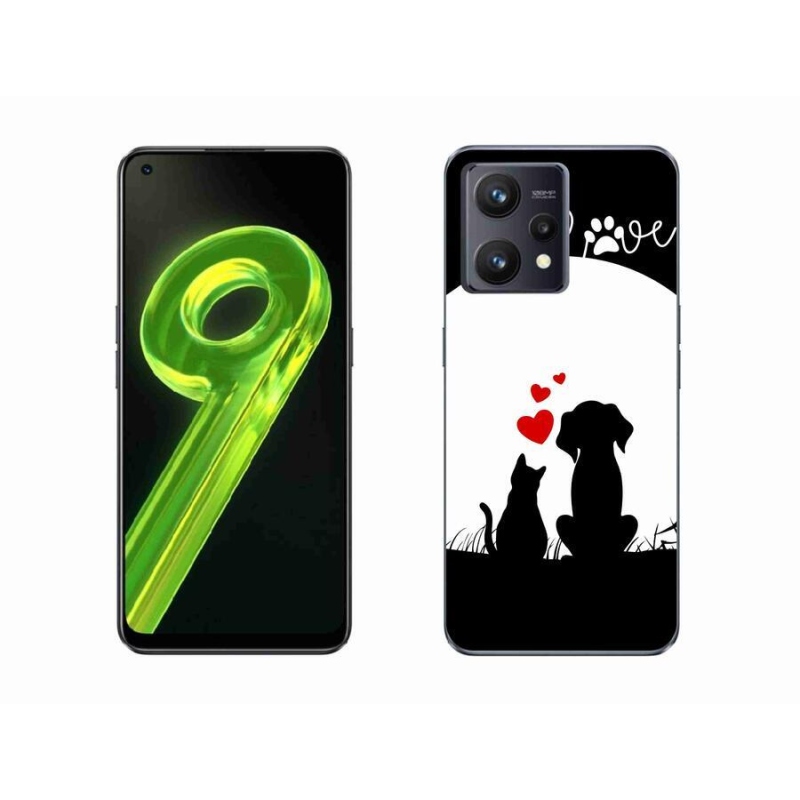 Gelový obal mmCase na mobil Realme 9 4G - zvířecí láska