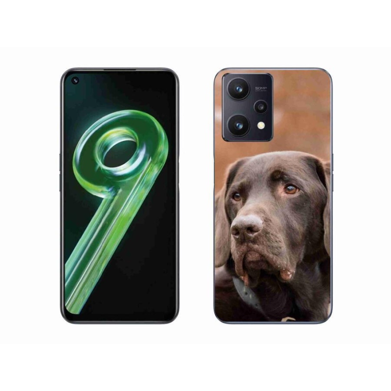 Gelový obal mmCase na mobil Realme 9 5G - hnědý labrador