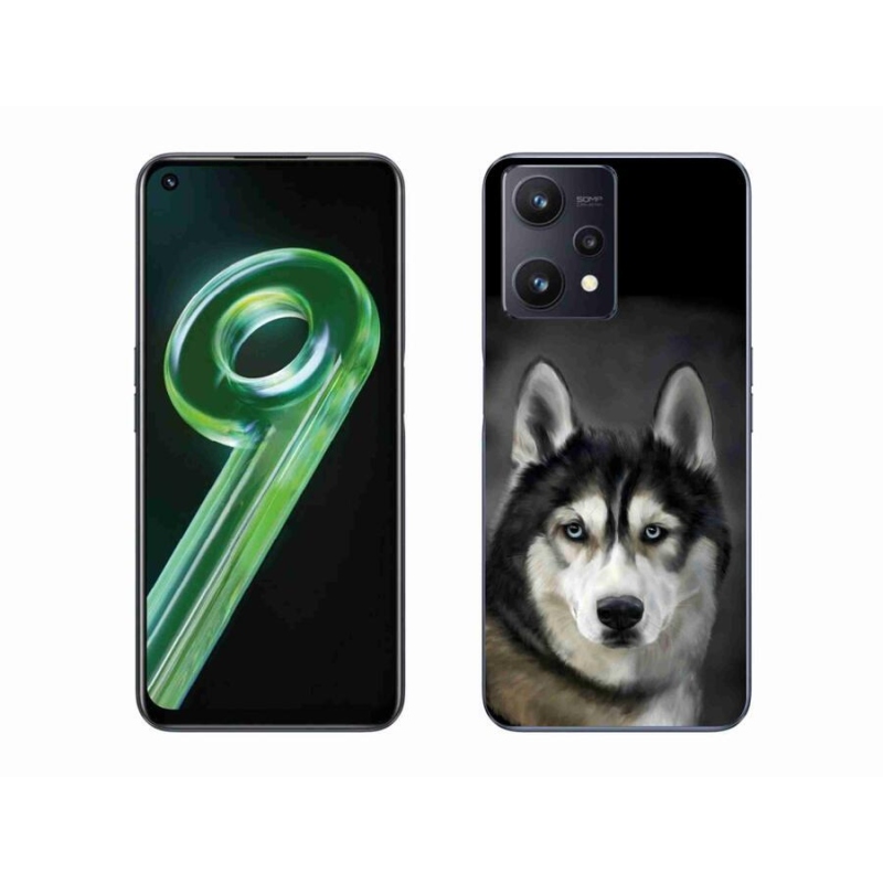 Gelový obal mmCase na mobil Realme 9 5G - husky