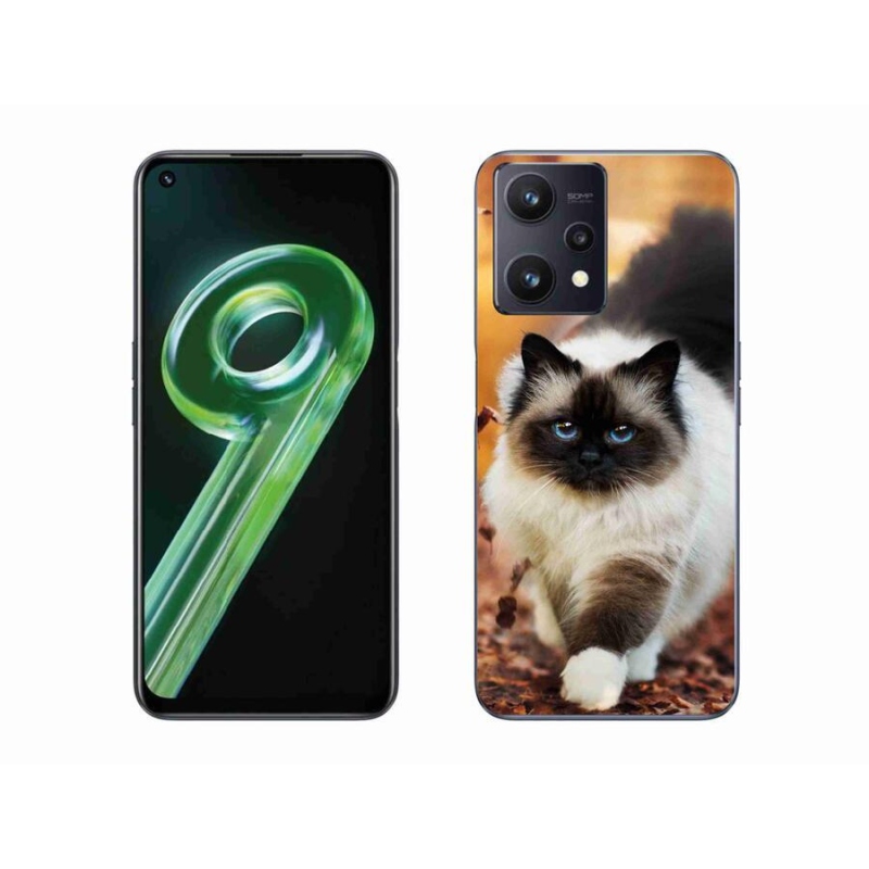 Gelový obal mmCase na mobil Realme 9 5G - kočka