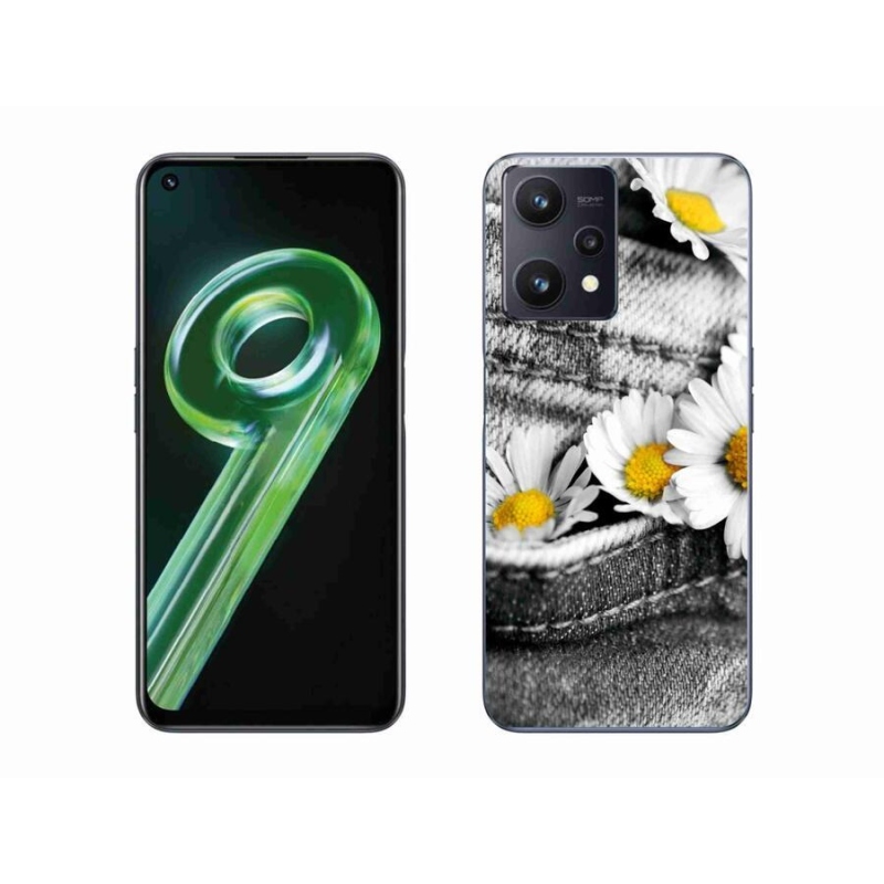 Gelový obal mmCase na mobil Realme 9 5G - kopretiny