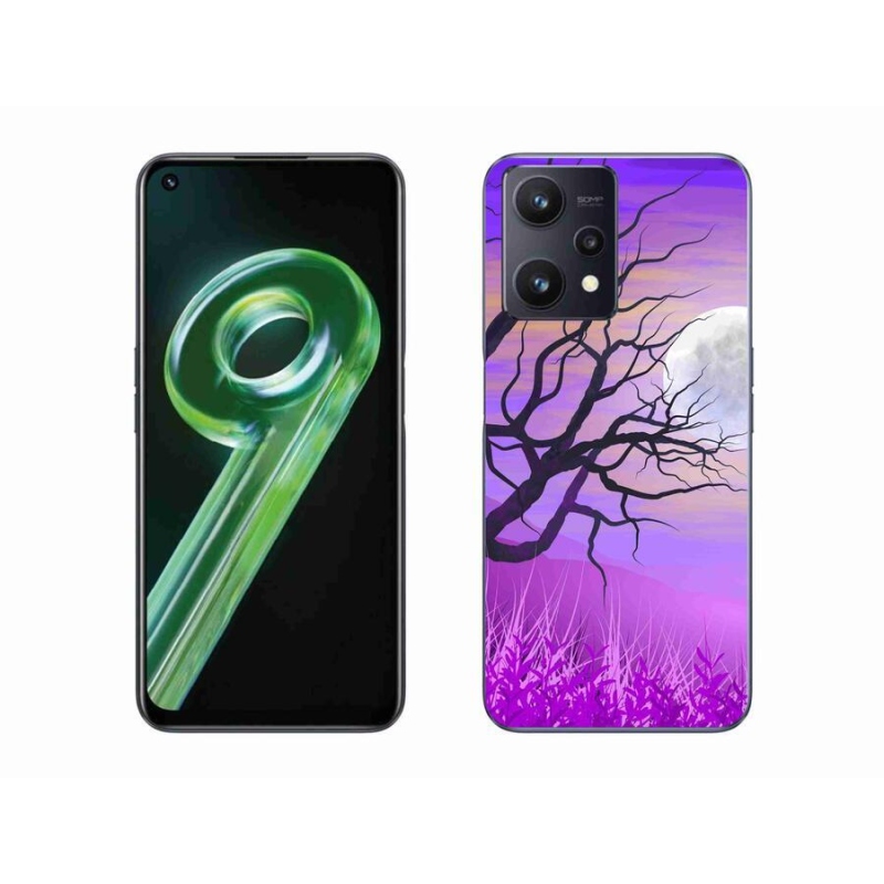 Gelový obal mmCase na mobil Realme 9 5G - kreslený opadaný strom