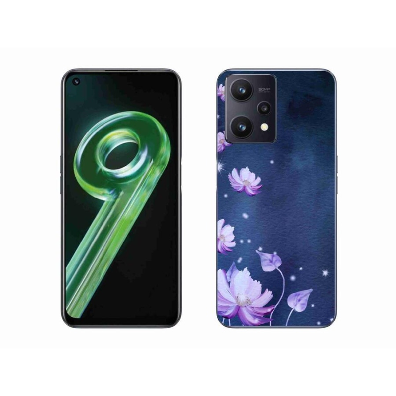 Gelový obal mmCase na mobil Realme 9 5G - padající květy