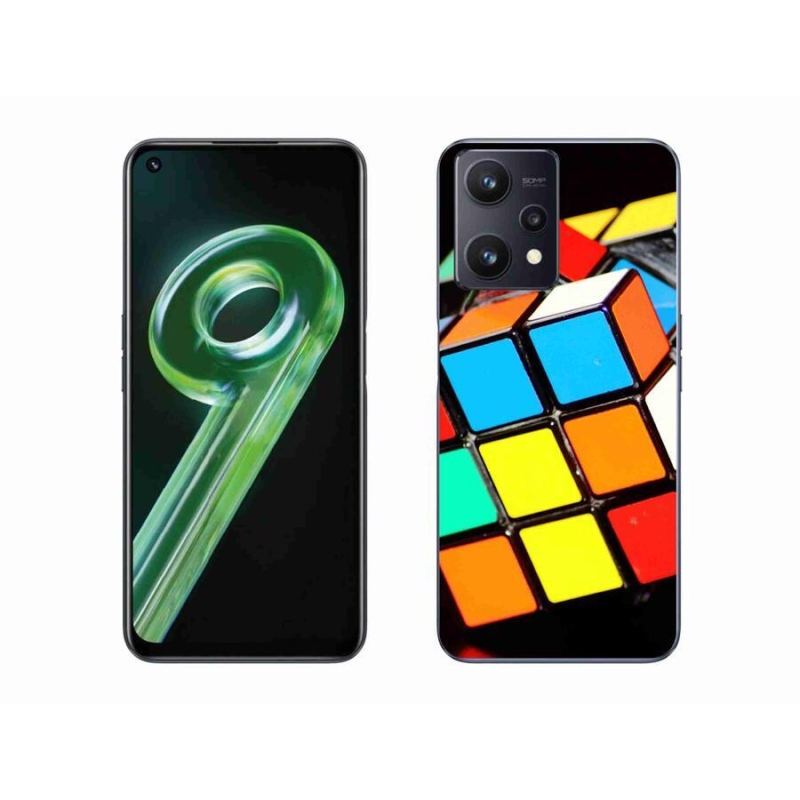 Gelový obal mmCase na mobil Realme 9 5G - rubikova kostka