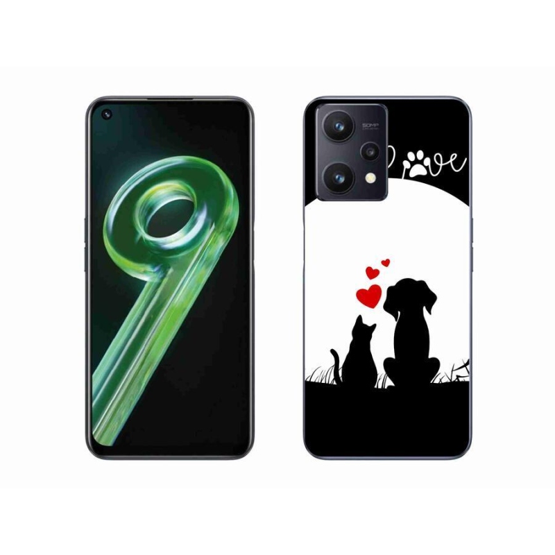 Gelový obal mmCase na mobil Realme 9 5G - zvířecí láska