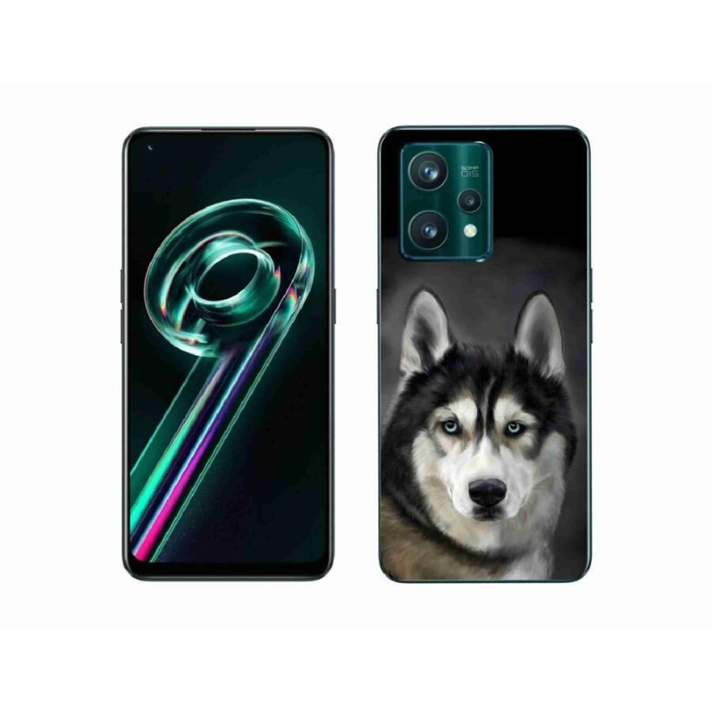 Gelový obal mmCase na mobil Realme 9 Pro+ 5G - husky