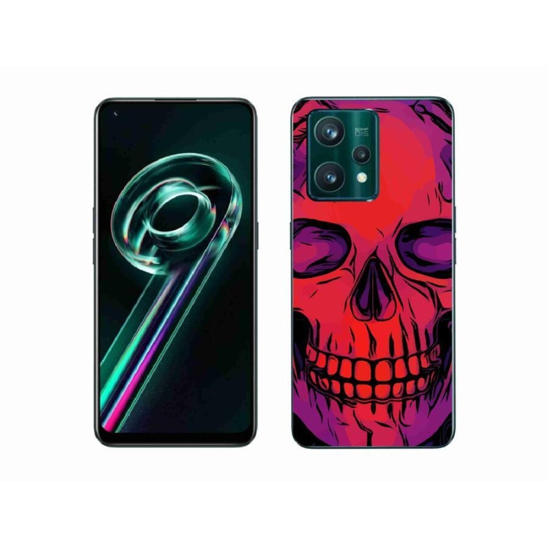 Gelový obal mmCase na mobil Realme 9 Pro+ 5G - lebka