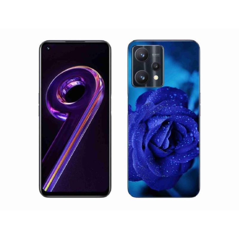 Gelový obal mmCase na mobil Realme 9 Pro 5G - modrá růže