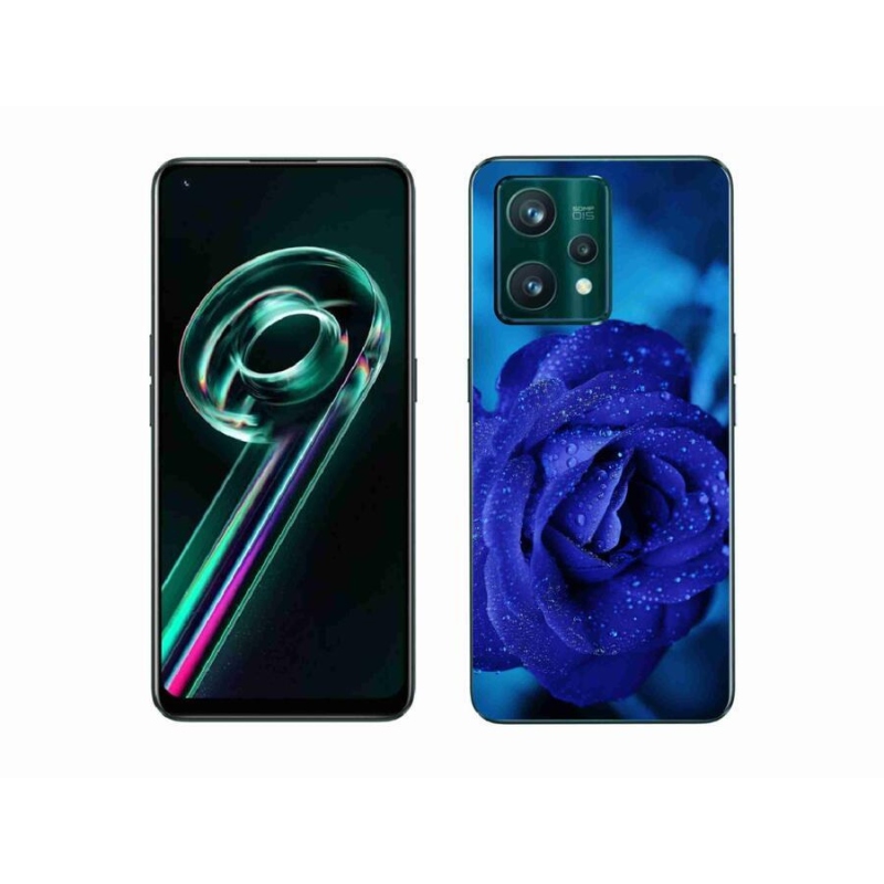 Gelový obal mmCase na mobil Realme 9 Pro+ 5G - modrá růže