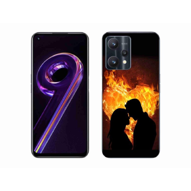 Gelový obal mmCase na mobil Realme 9 Pro 5G - ohnivá láska