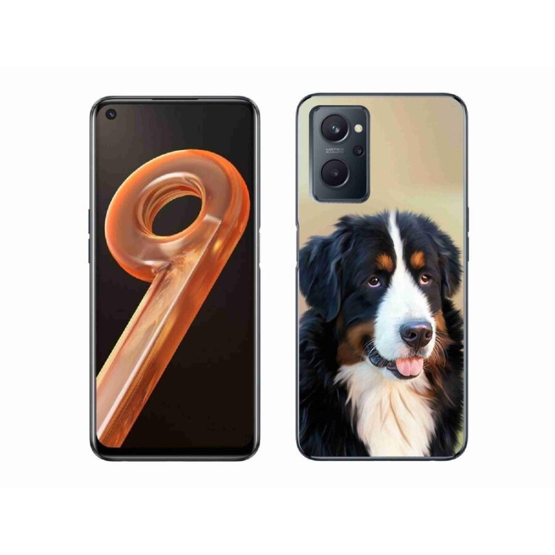 Gelový obal mmCase na mobil Realme 9i - bernský salašnický pes