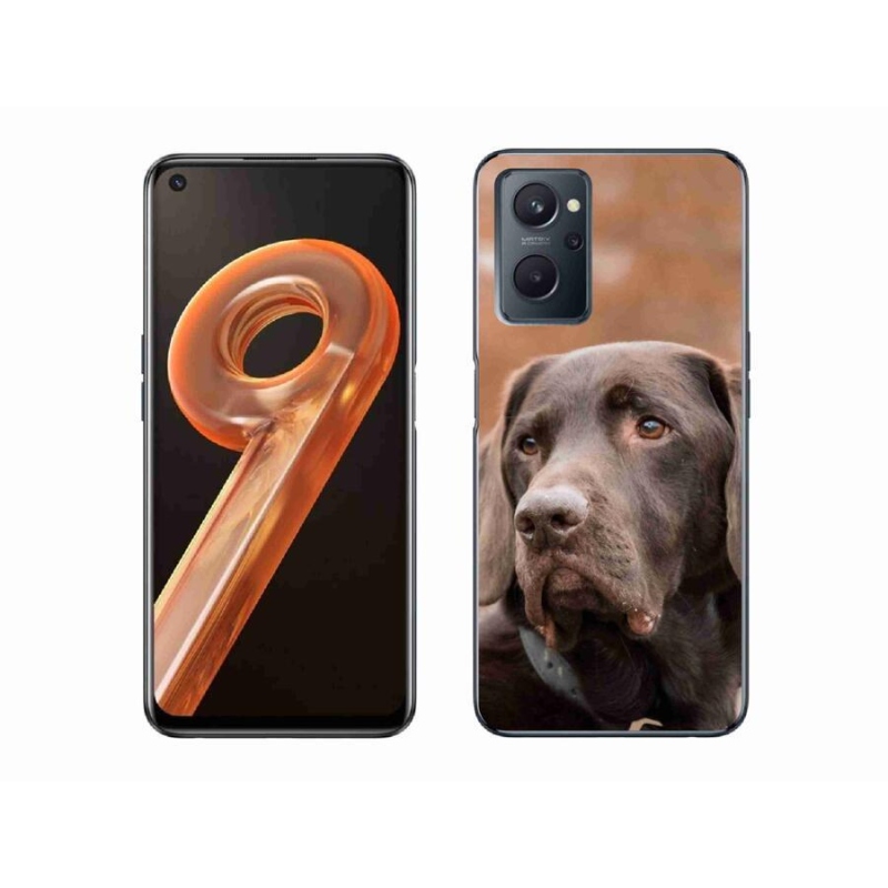 Gelový obal mmCase na mobil Realme 9i - hnědý labrador